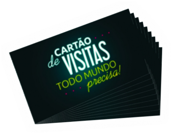 120 Cartões de Visitas Coloridos na Laser